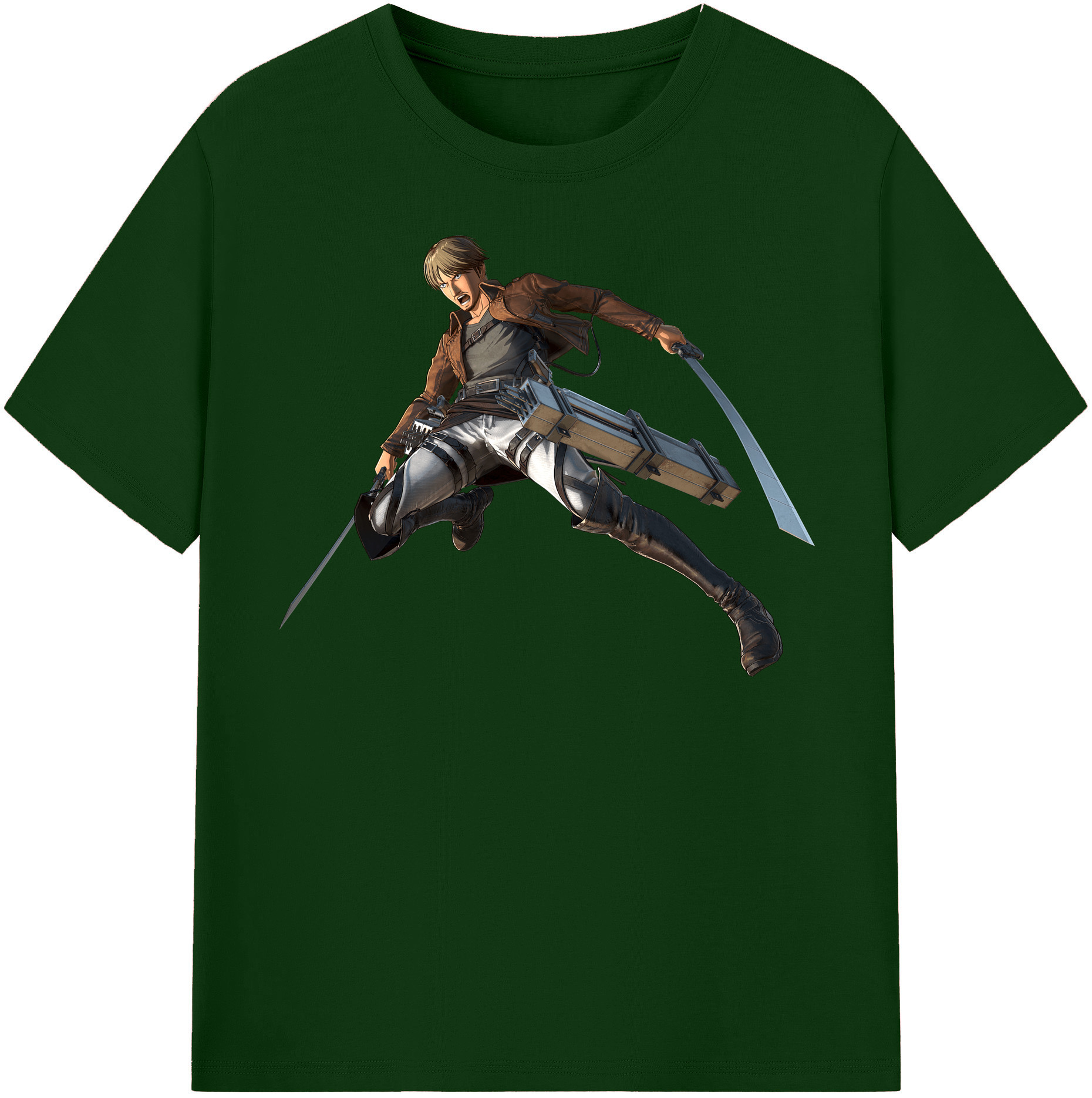 （画像用） 進撃の巨人 Attack on Titan 綿100％半袖Tシャツ（フロントプリント）